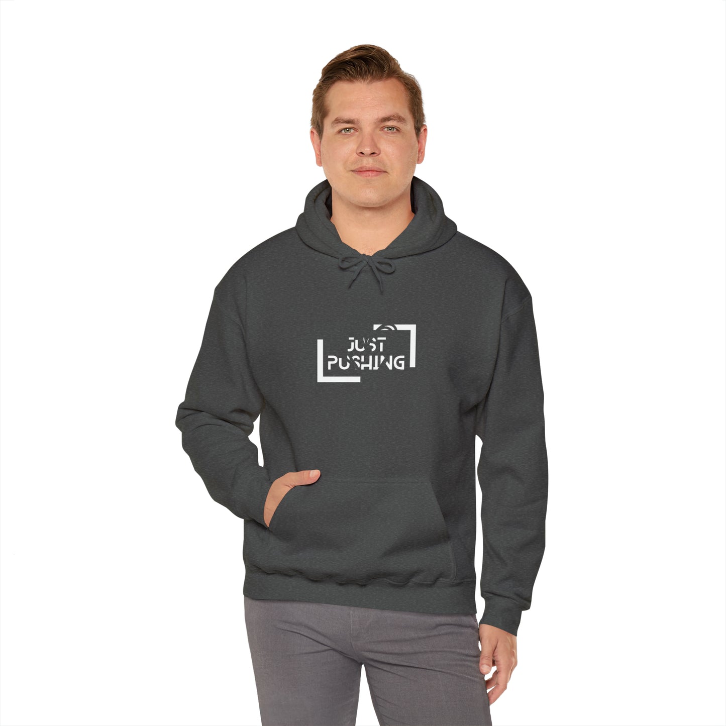 flexit Just Pushing Hoodie - Just Pushing Design - designed by flex-IT clothing - For You and Your loved ones