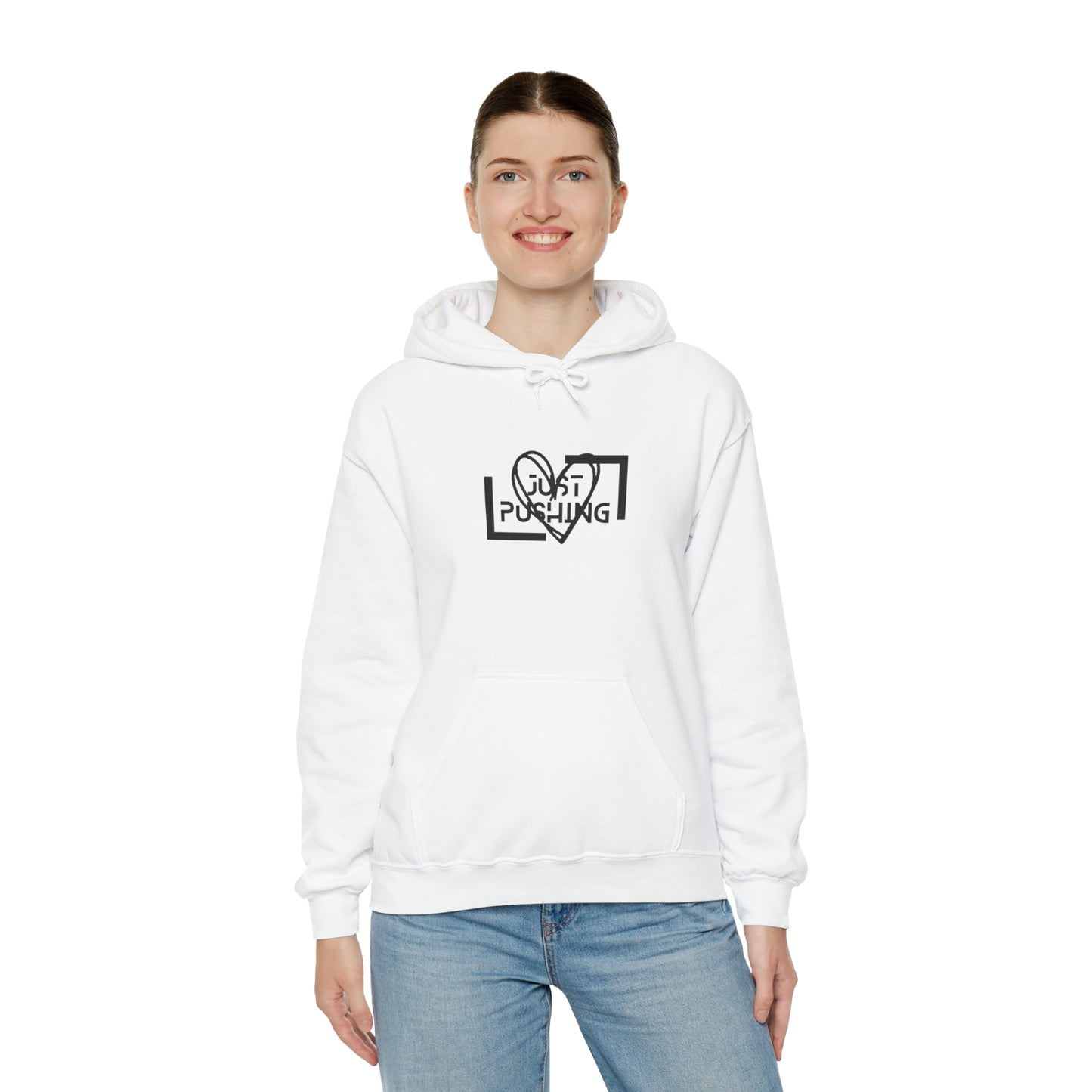 flexit Just Pushing Hoodie - Just Pushing Design - designed by flex-IT clothing - For You and Your loved ones