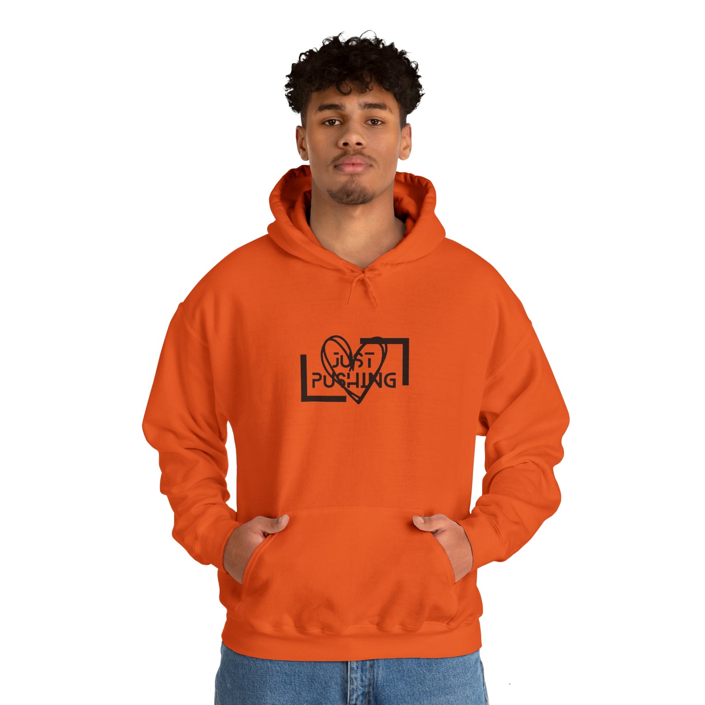 flexit Just Pushing Hoodie - Just Pushing Design - designed by flex-IT clothing - For You and Your loved ones