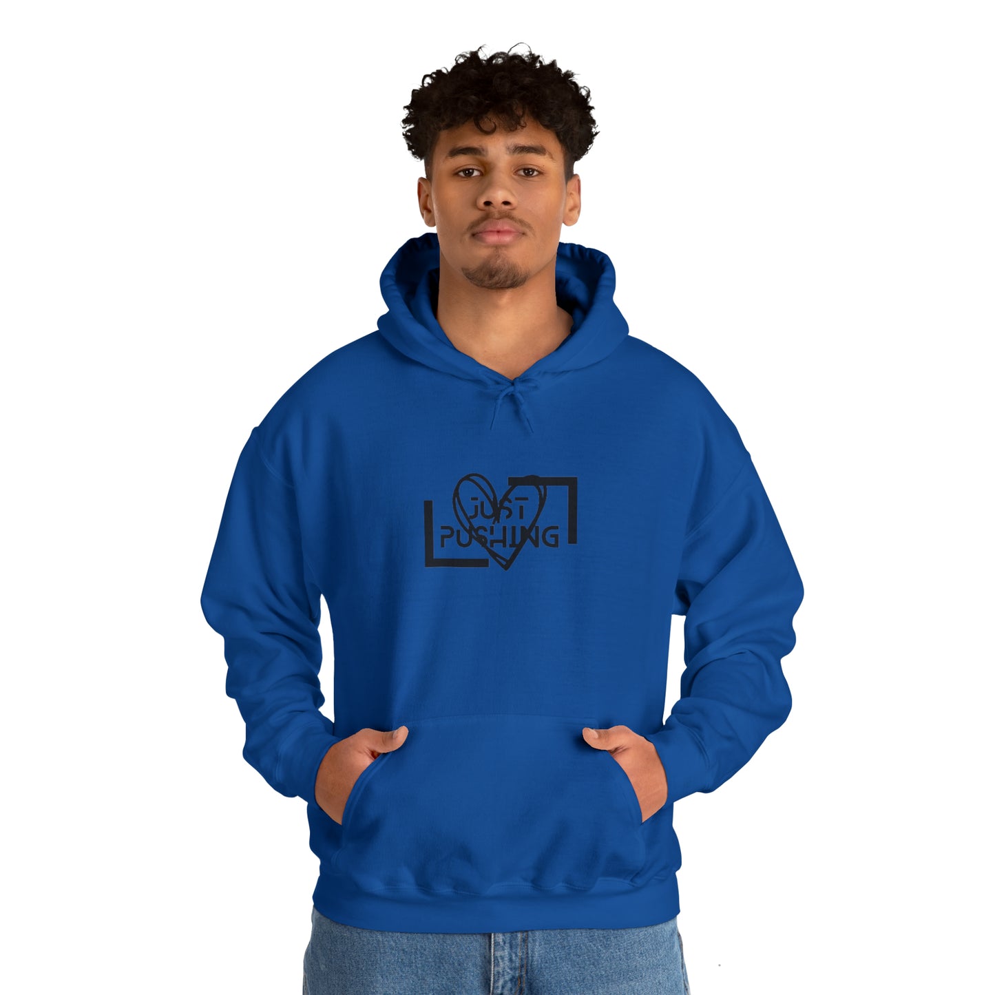 flexit Just Pushing Hoodie - Just Pushing Design - designed by flex-IT clothing - For You and Your loved ones