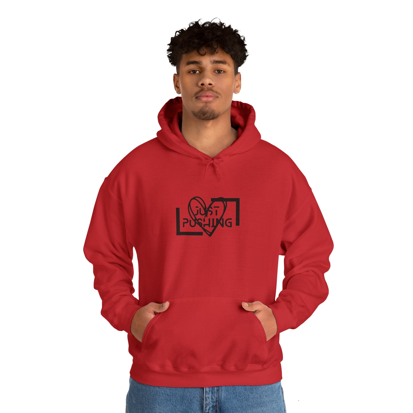 flexit Just Pushing Hoodie - Just Pushing Design - designed by flex-IT clothing - For You and Your loved ones