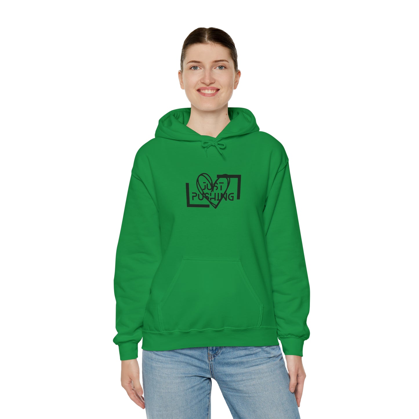 flexit Just Pushing Hoodie - Just Pushing Design - designed by flex-IT clothing - For You and Your loved ones