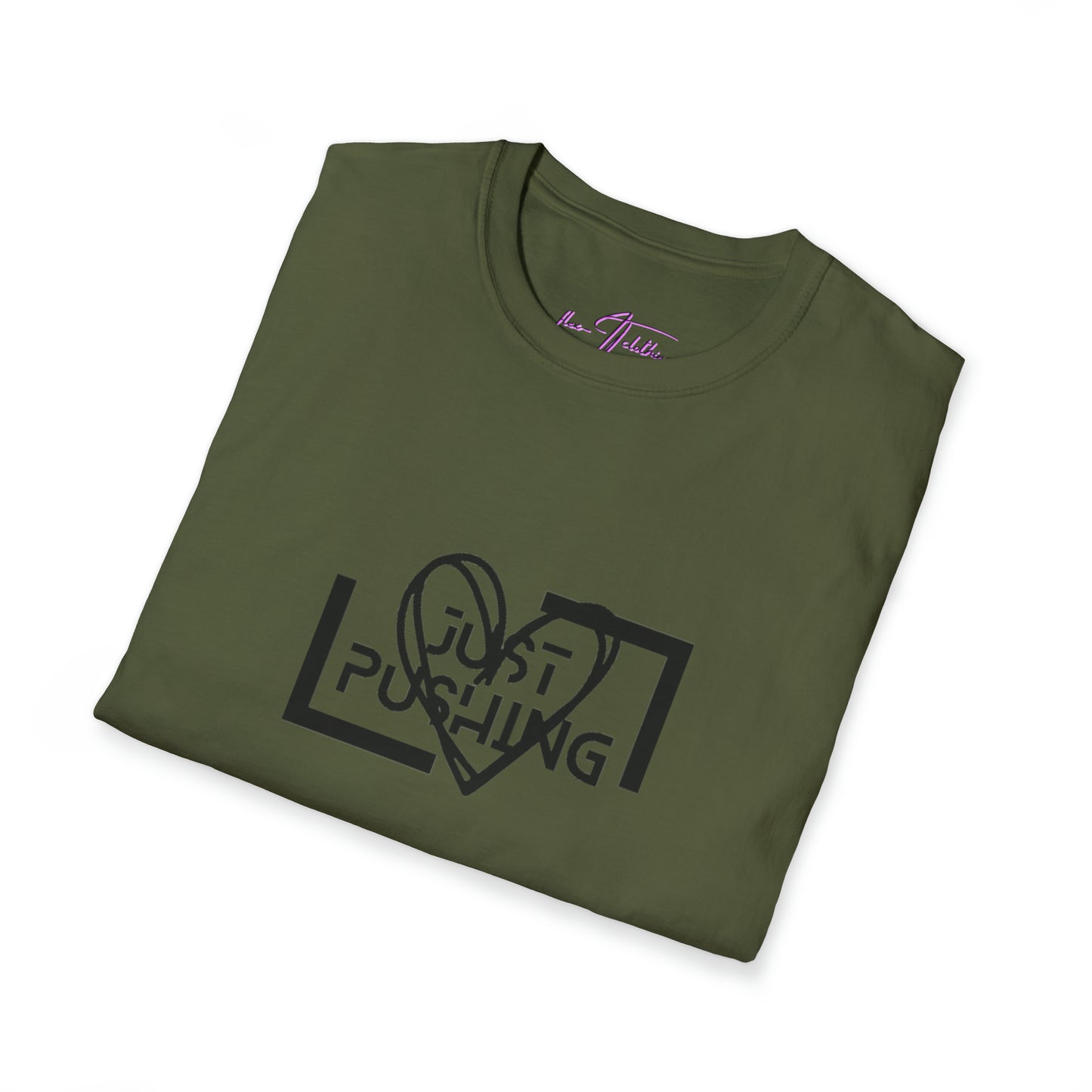 flexit Just Pushing T-Shirt - Just Pushing Design - designed by flex-IT clothing - For You and Your loved ones