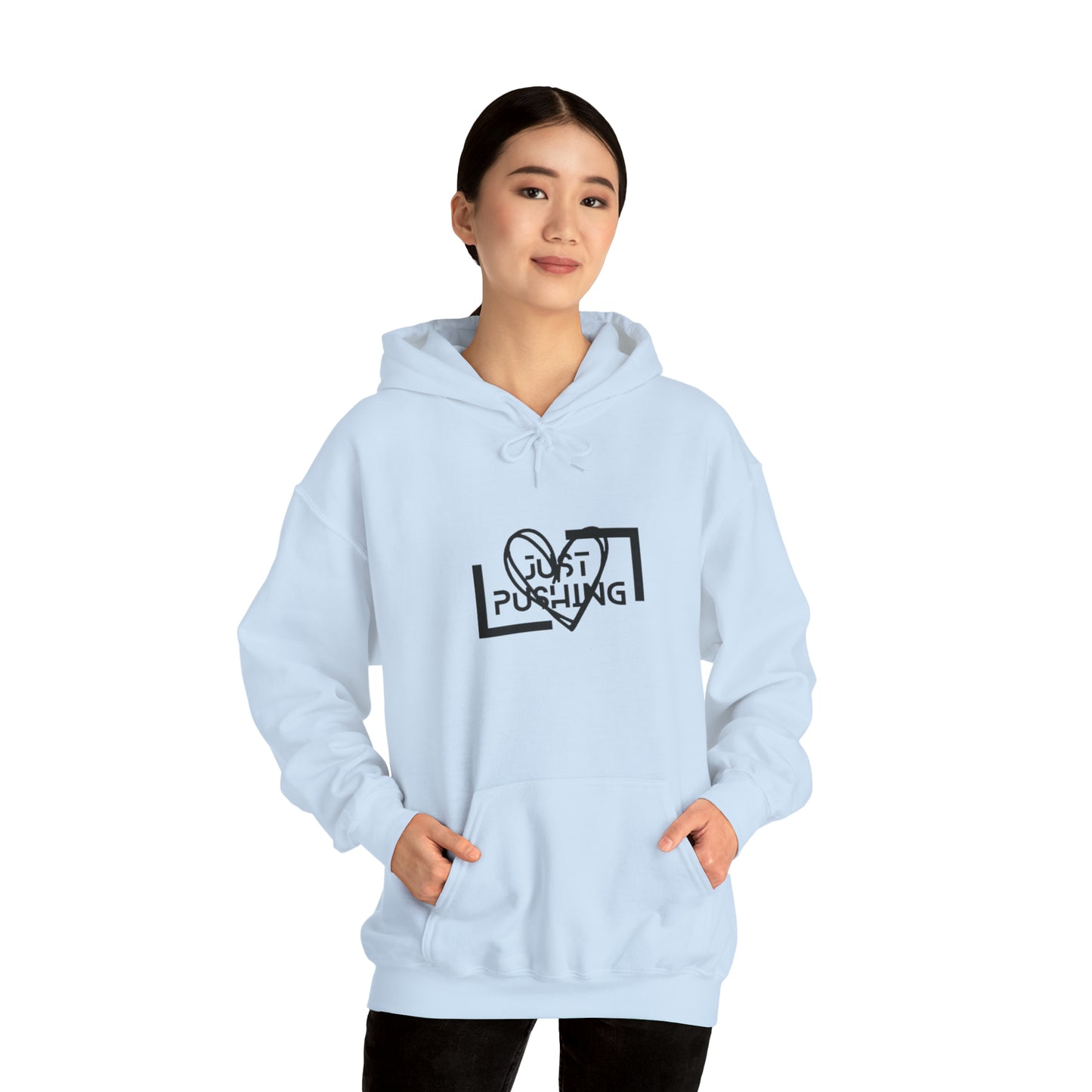 flexit Just Pushing Hoodie - Just Pushing Design - designed by flex-IT clothing - For You and Your loved ones