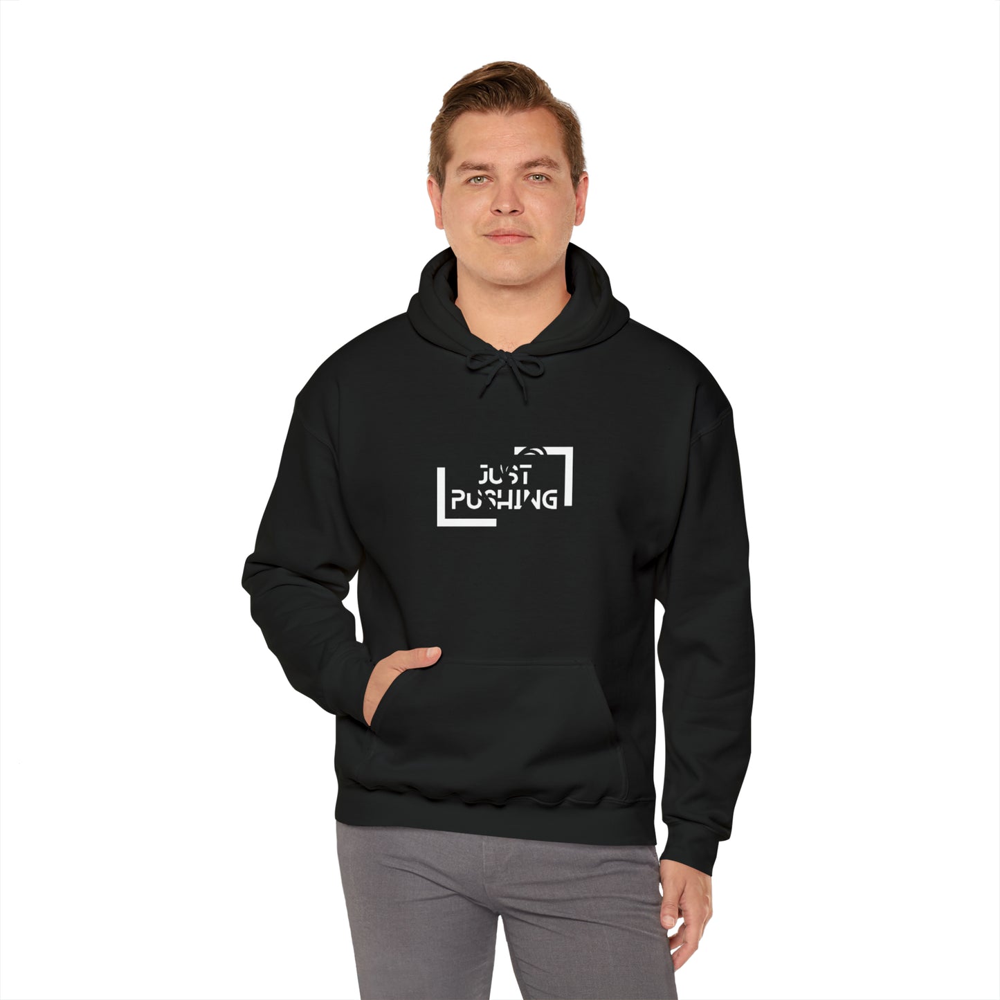 flexit Just Pushing Hoodie - Just Pushing Design - designed by flex-IT clothing - For You and Your loved ones