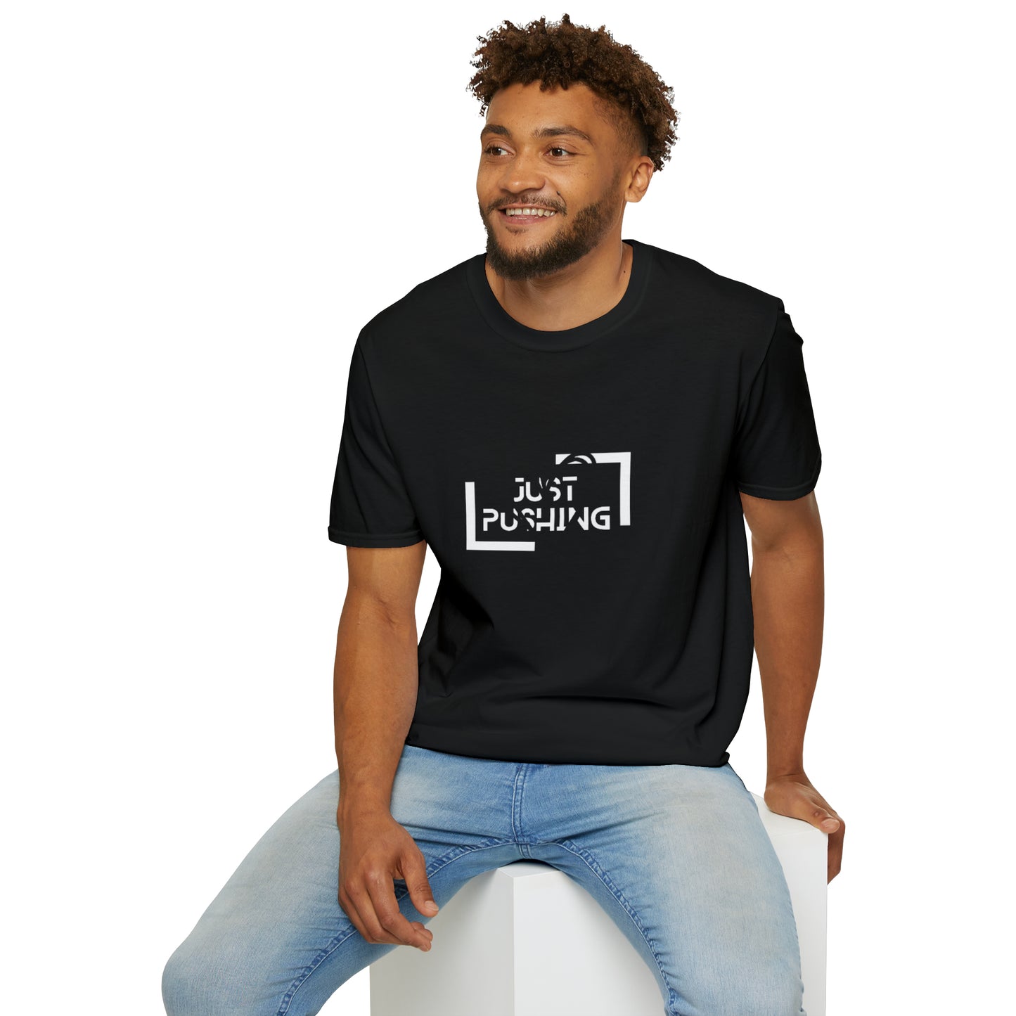 flexit Just Pushing T-Shirt - Just Pushing Design - designed by flex-IT clothing - For You and Your loved ones