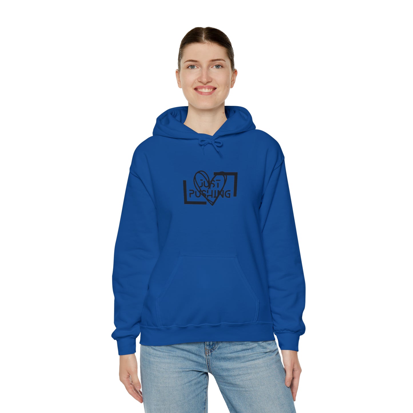 flexit Just Pushing Hoodie - Just Pushing Design - designed by flex-IT clothing - For You and Your loved ones