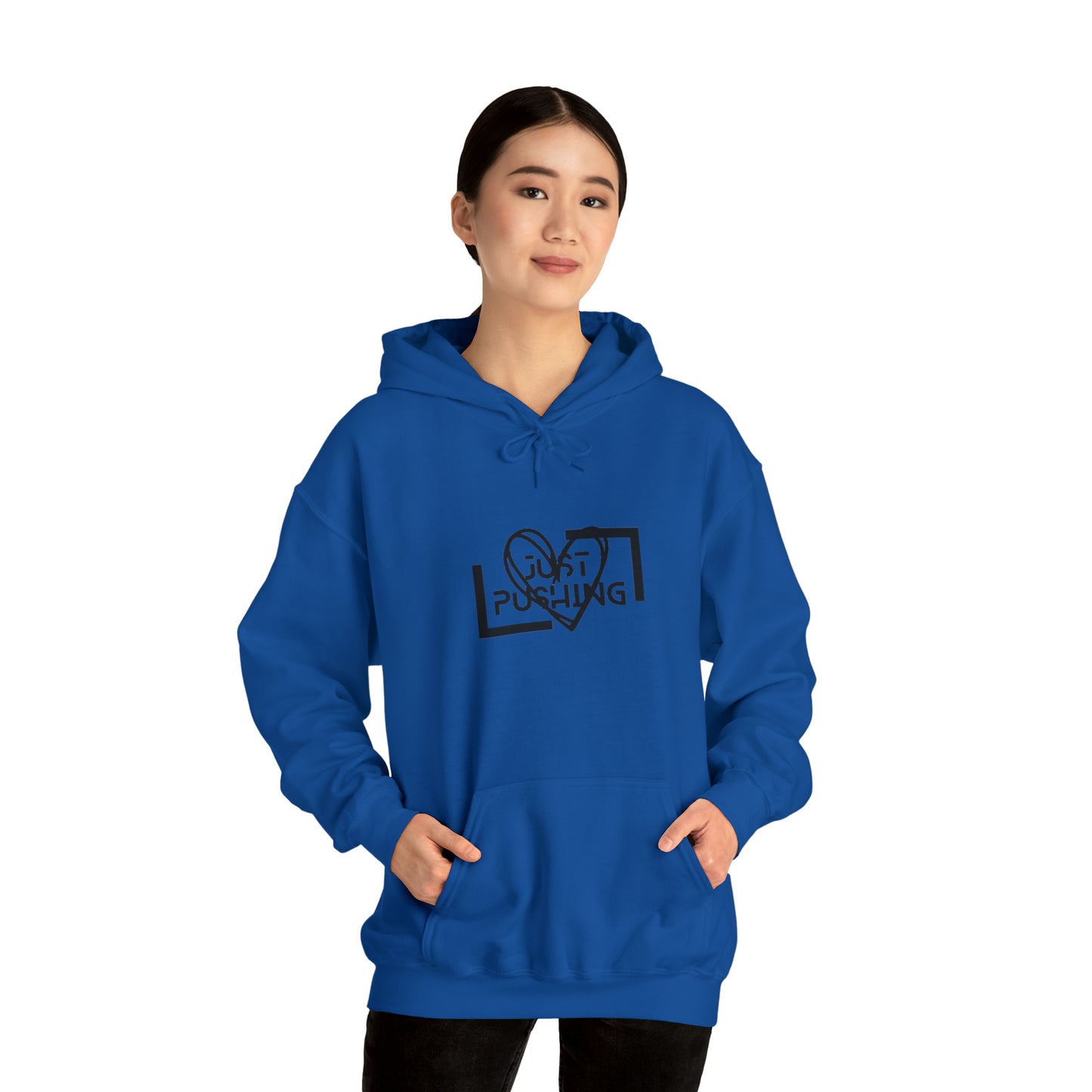 flexit Just Pushing Hoodie - Just Pushing Design - designed by flex-IT clothing - For You and Your loved ones