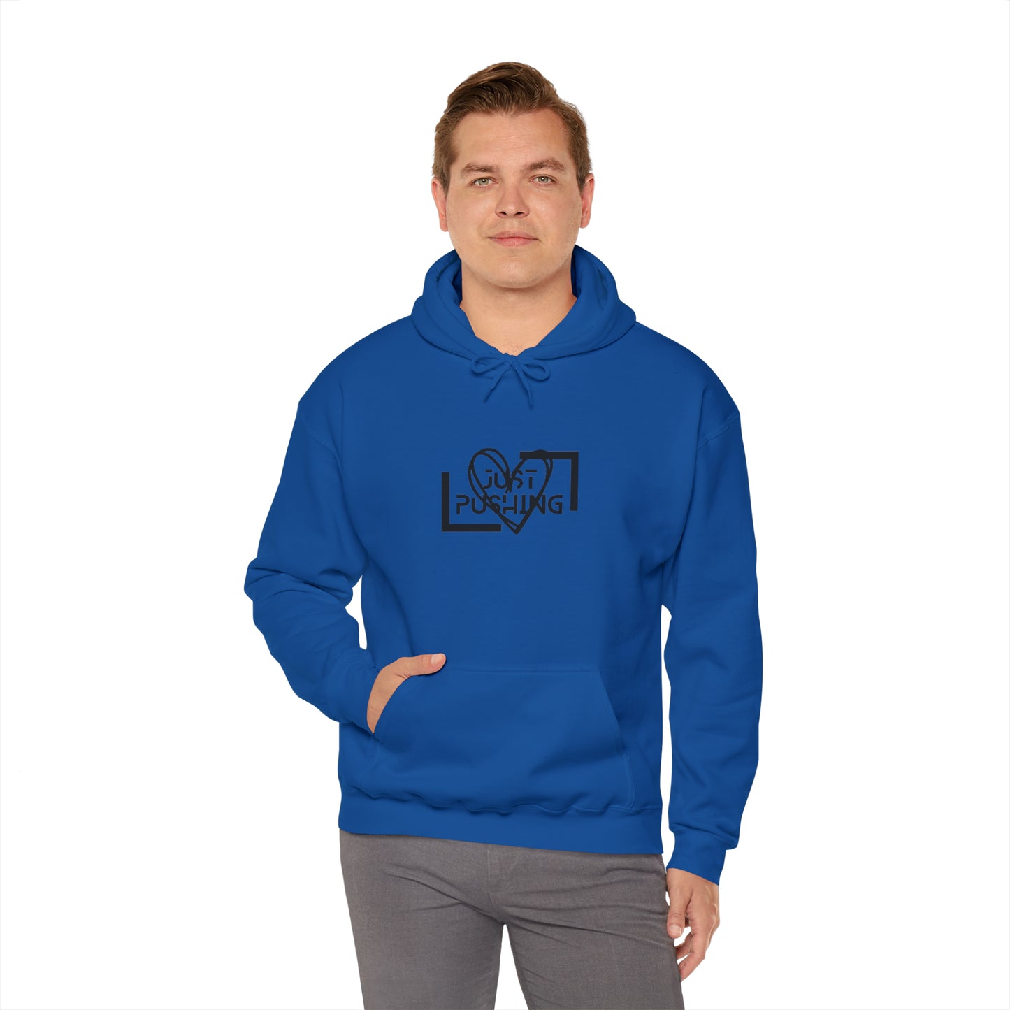 flexit Just Pushing Hoodie - Just Pushing Design - designed by flex-IT clothing - For You and Your loved ones