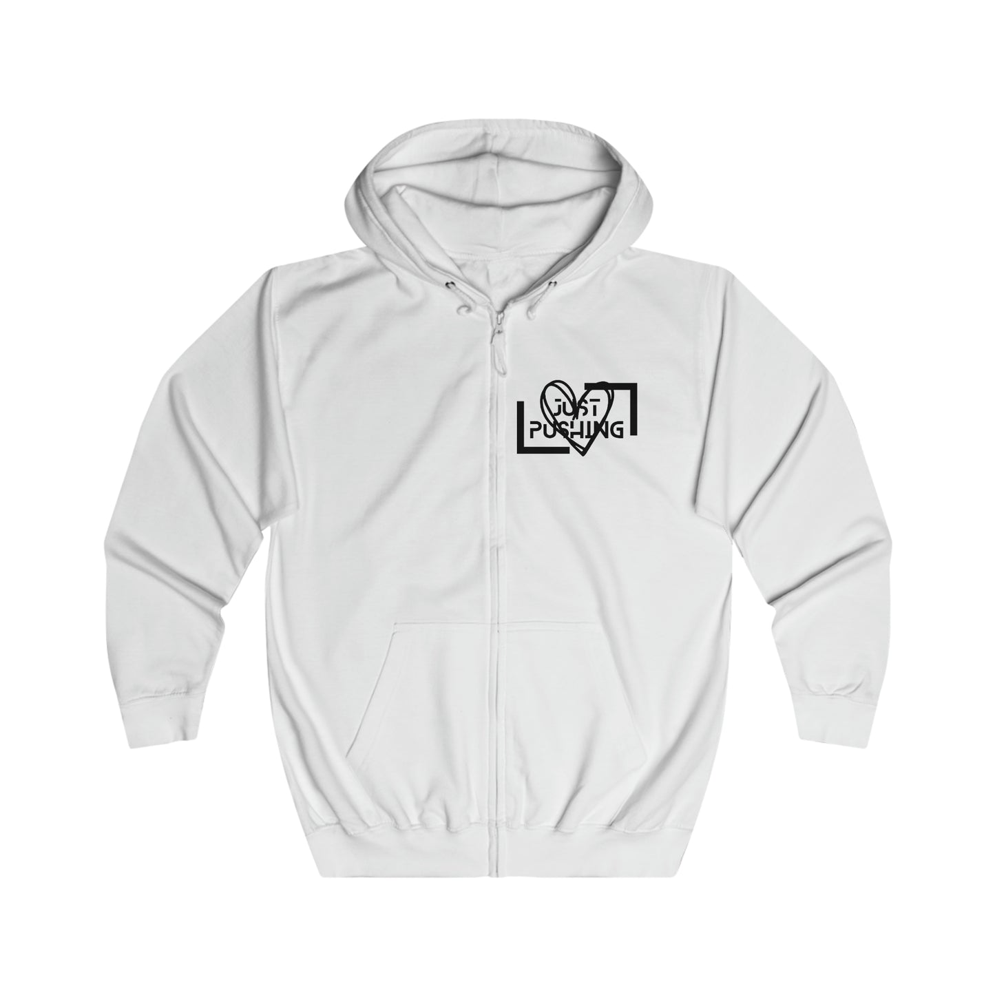 flexit Just Pushing Zip-Hoodie - Just Pushing Design - designed by flex-IT clothing - For You and Your loved ones