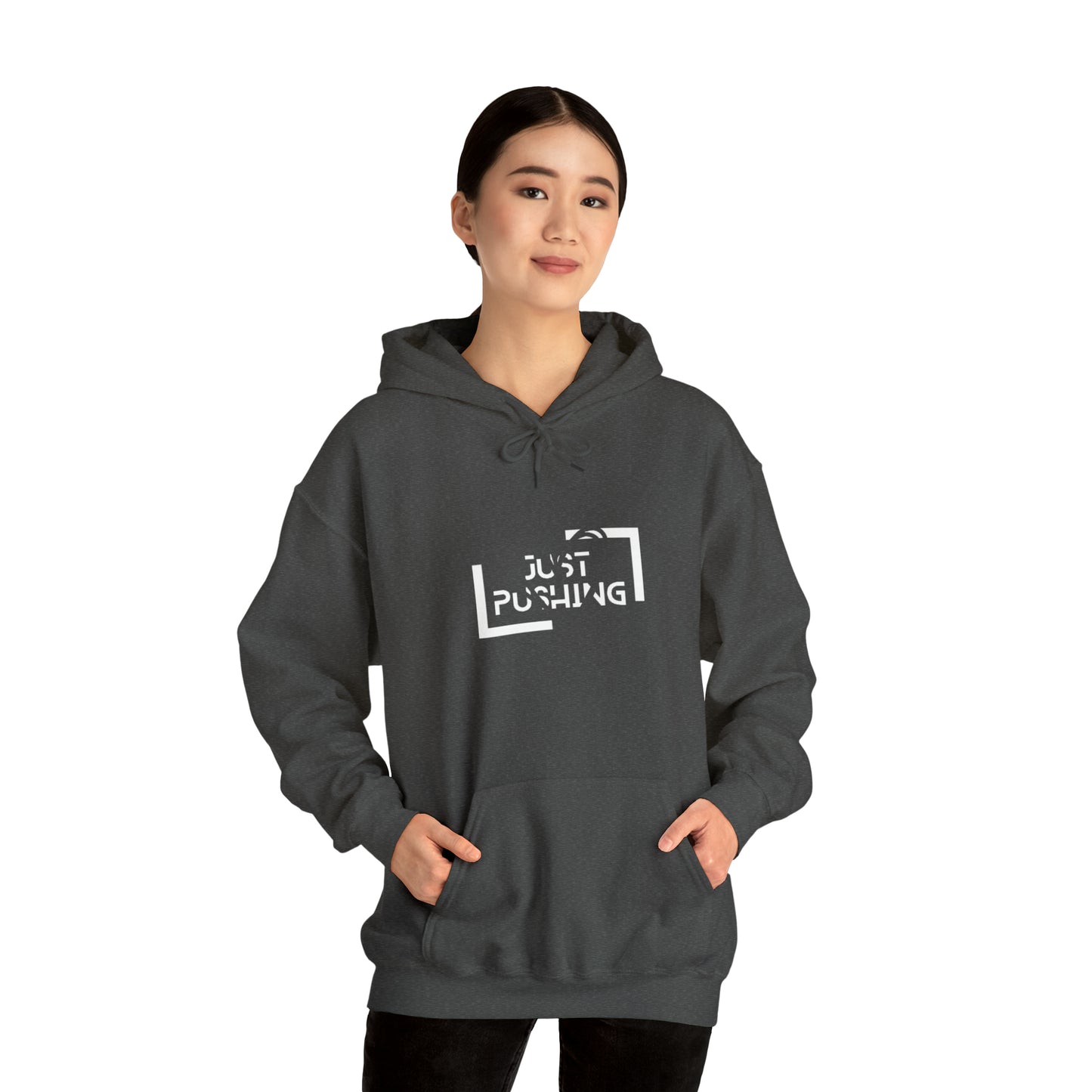 flexit Just Pushing Hoodie - Just Pushing Design - designed by flex-IT clothing - For You and Your loved ones