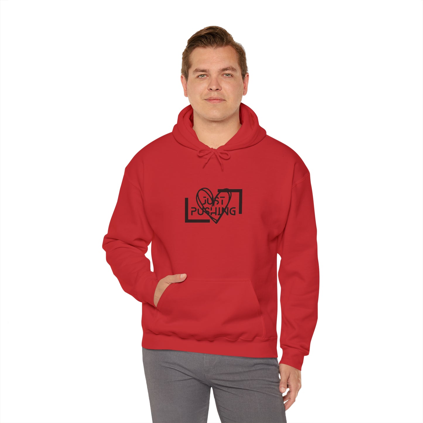 flexit Just Pushing Hoodie - Just Pushing Design - designed by flex-IT clothing - For You and Your loved ones