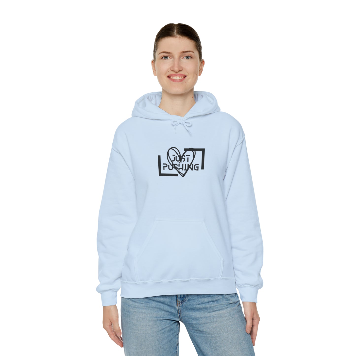 flexit Just Pushing Hoodie - Just Pushing Design - designed by flex-IT clothing - For You and Your loved ones