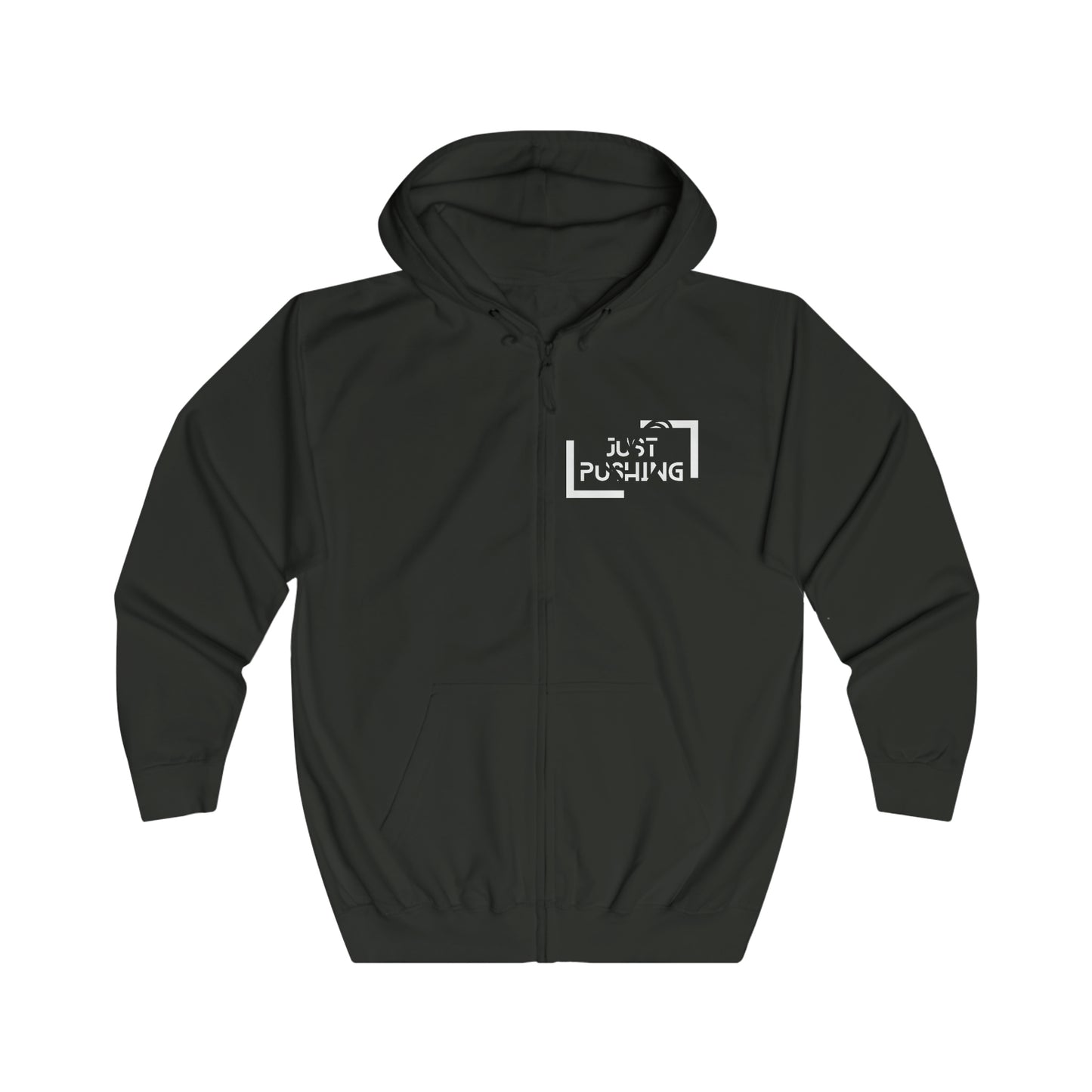 flexit Just Pushing Zip-Hoodie - Just Pushing Design - designed by flex-IT clothing - For You and Your loved ones