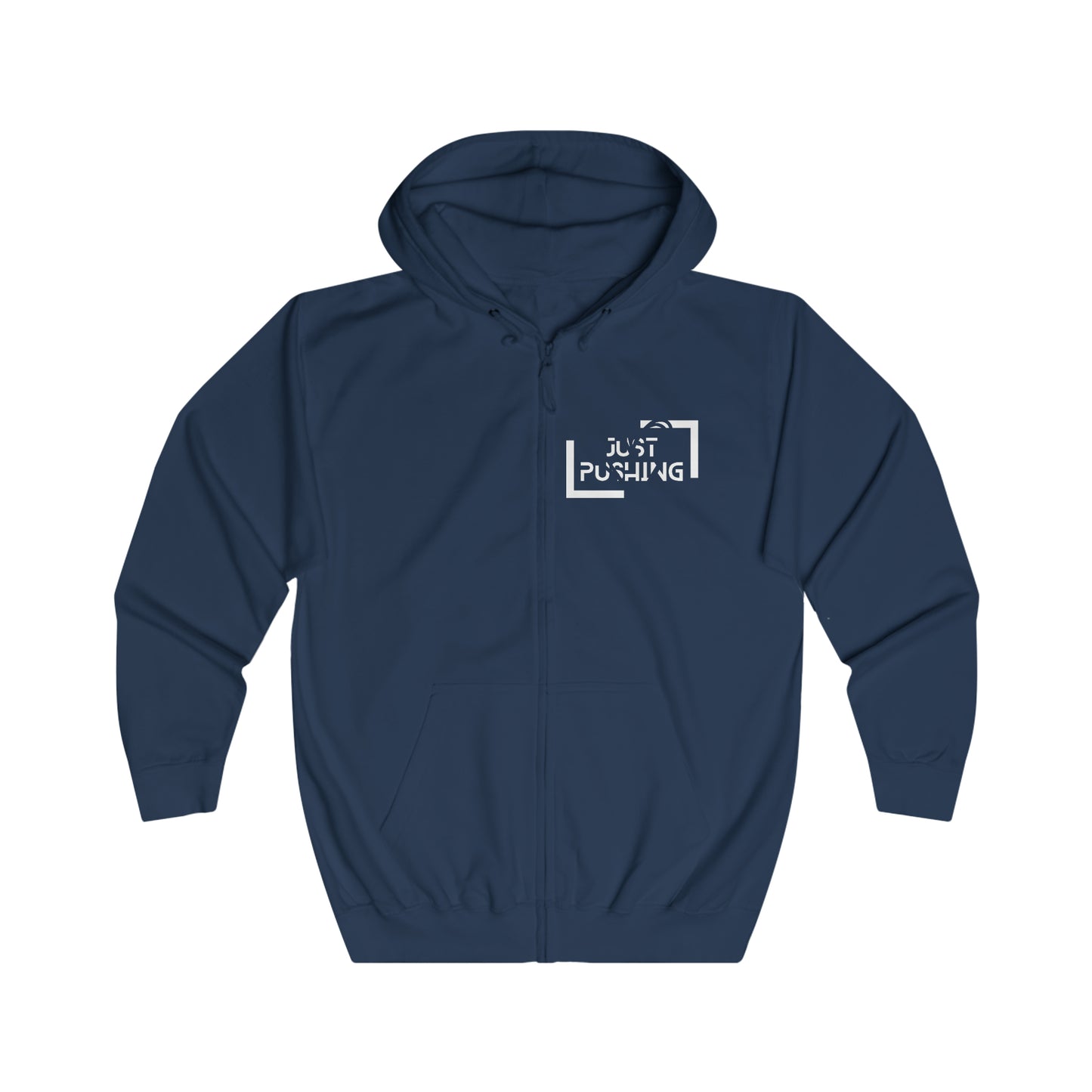 flexit Just Pushing Zip-Hoodie - Just Pushing Design - designed by flex-IT clothing - For You and Your loved ones