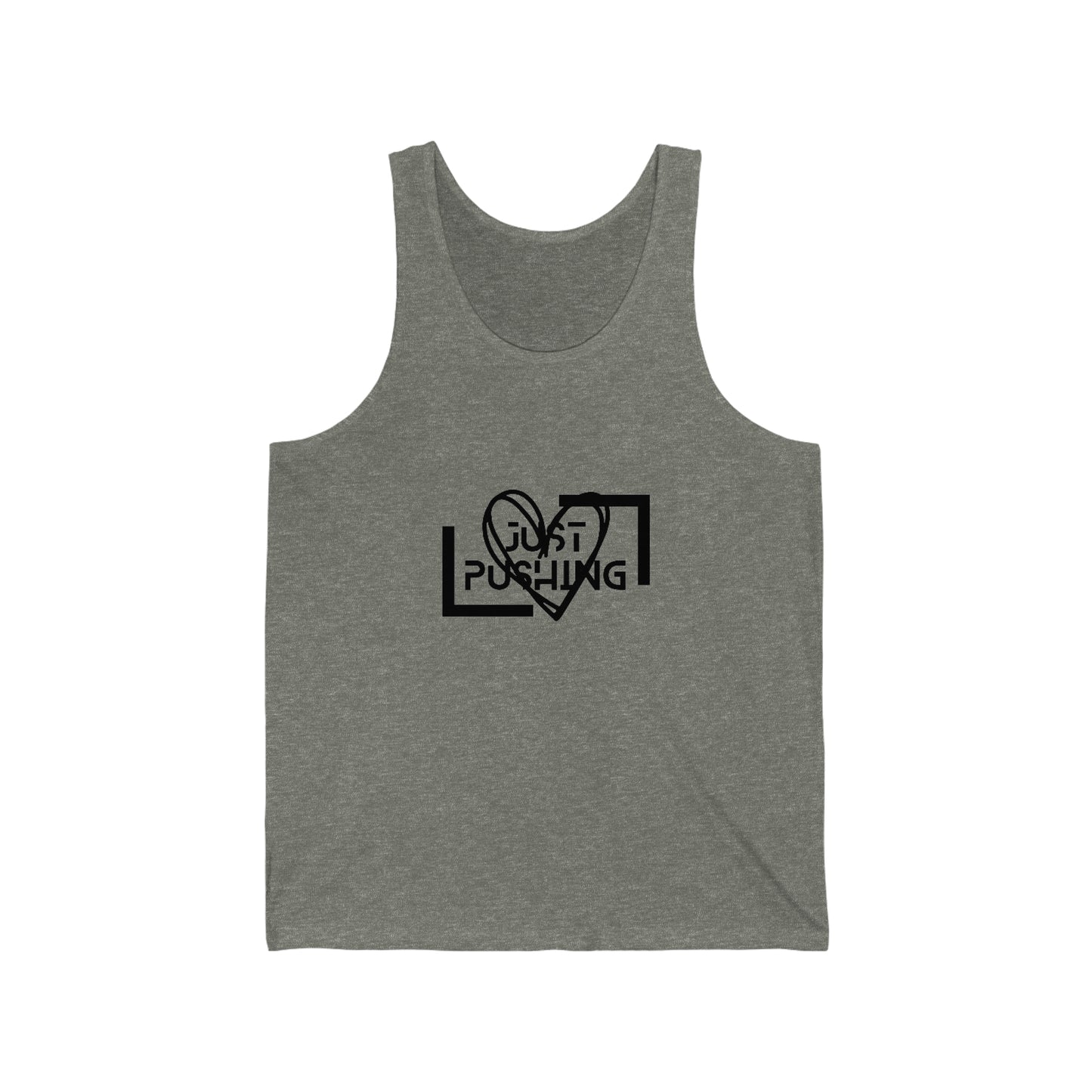 flexit Just Pushing Tank Top - Just Pushing Design - designed by flex-IT clothing - For You and Your loved ones