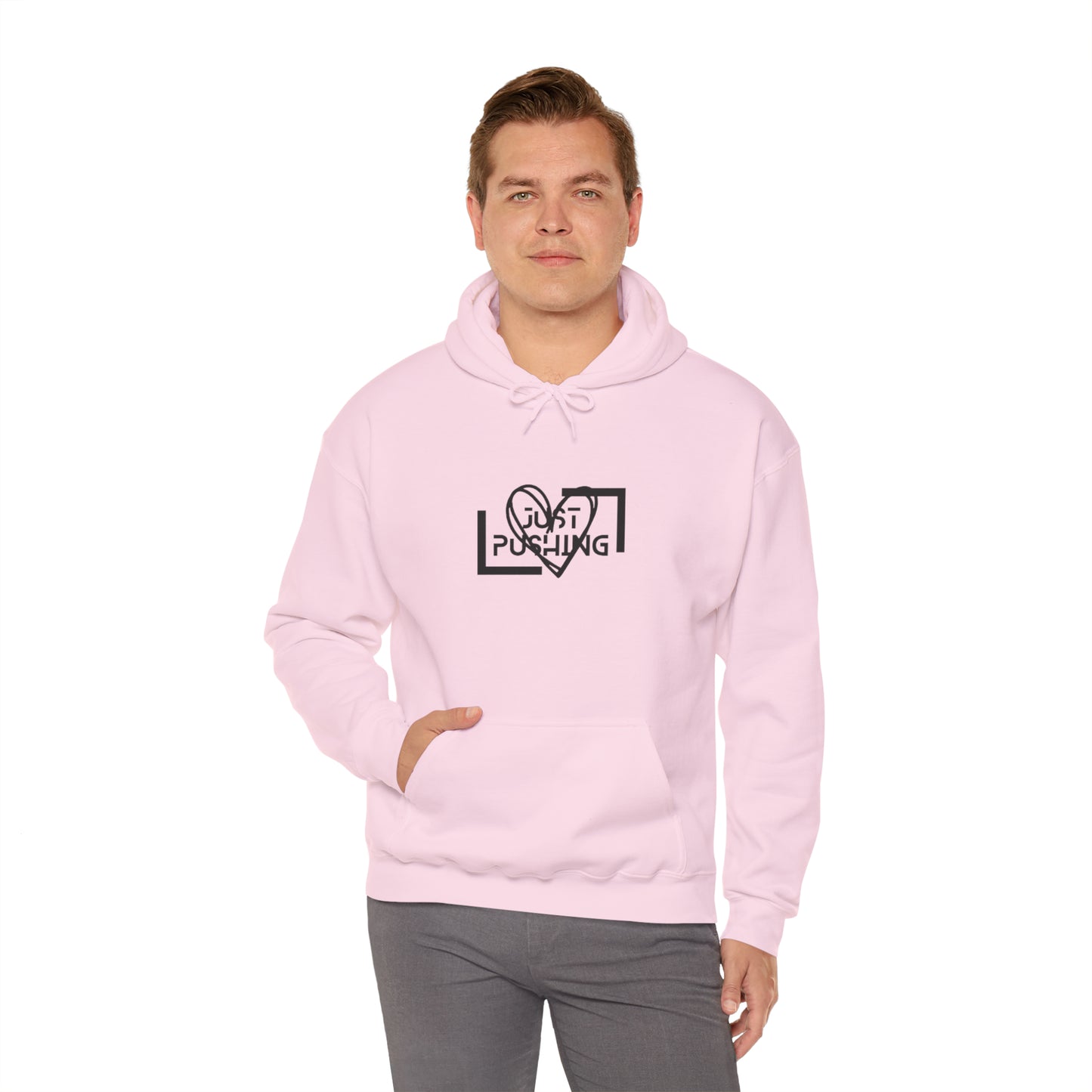 flexit Just Pushing Hoodie - Just Pushing Design - designed by flex-IT clothing - For You and Your loved ones