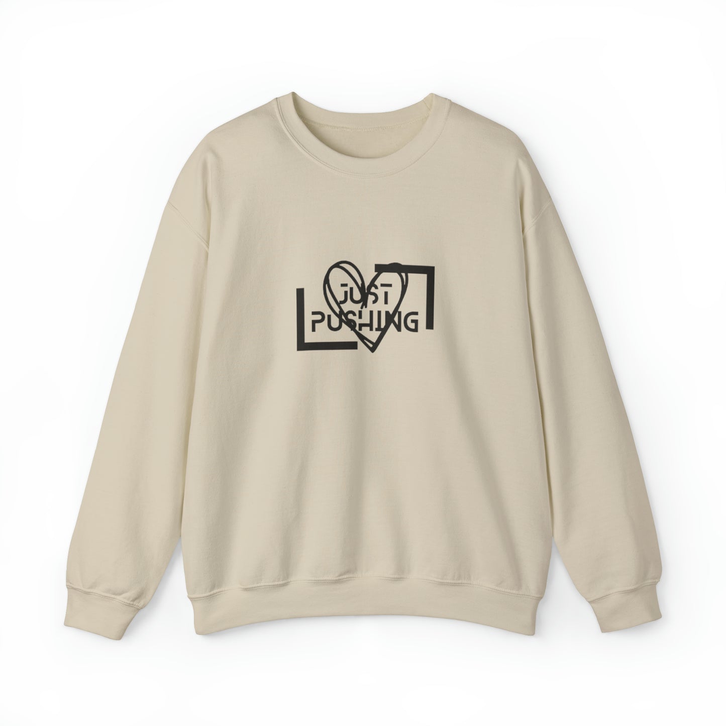 flexit Just Pushing Sweatshirt - Just Pushing Design - designed by flex-IT clothing - For You and Your loved ones