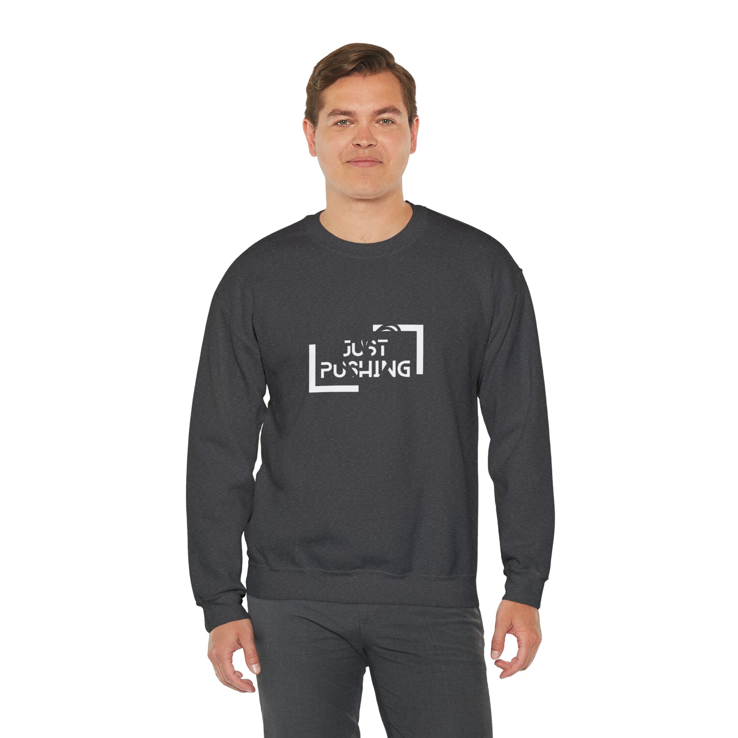 flexit Just Pushing Sweatshirt - Just Pushing Design - designed by flex-IT clothing - For You and Your loved ones