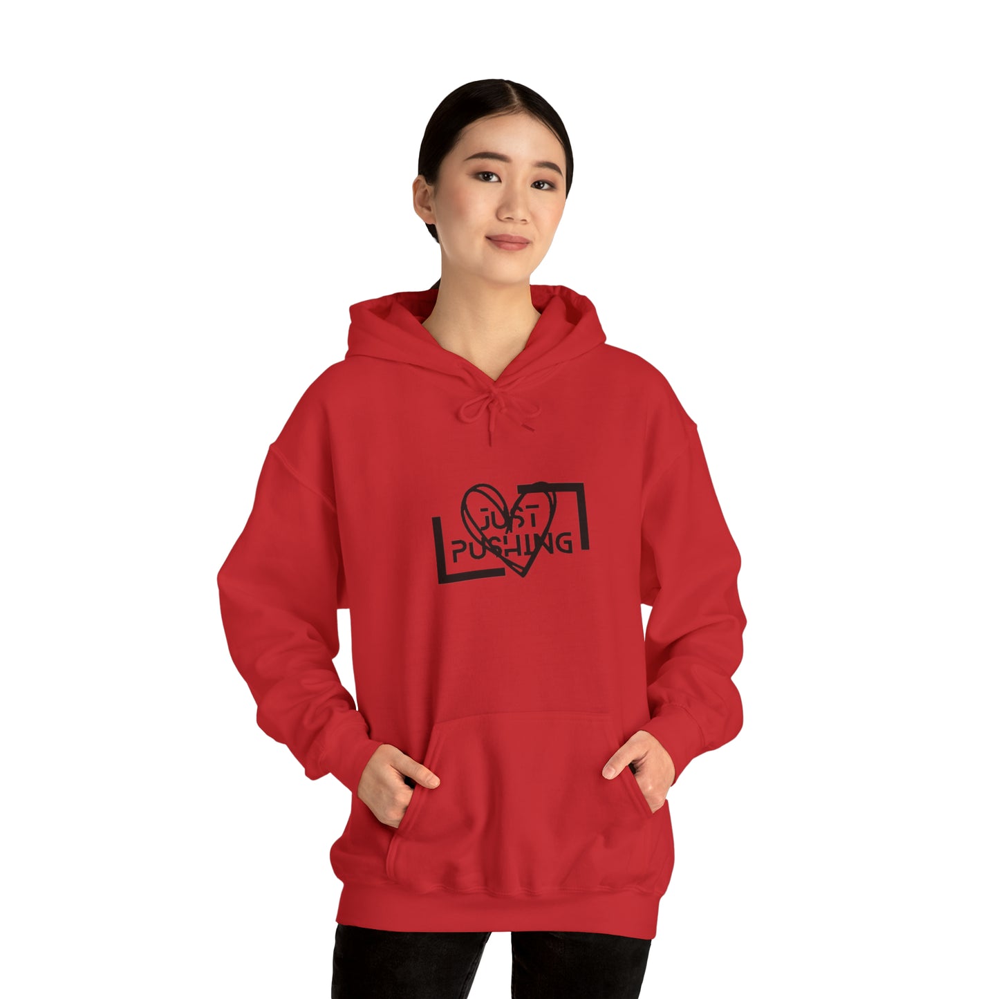 flexit Just Pushing Hoodie - Just Pushing Design - designed by flex-IT clothing - For You and Your loved ones