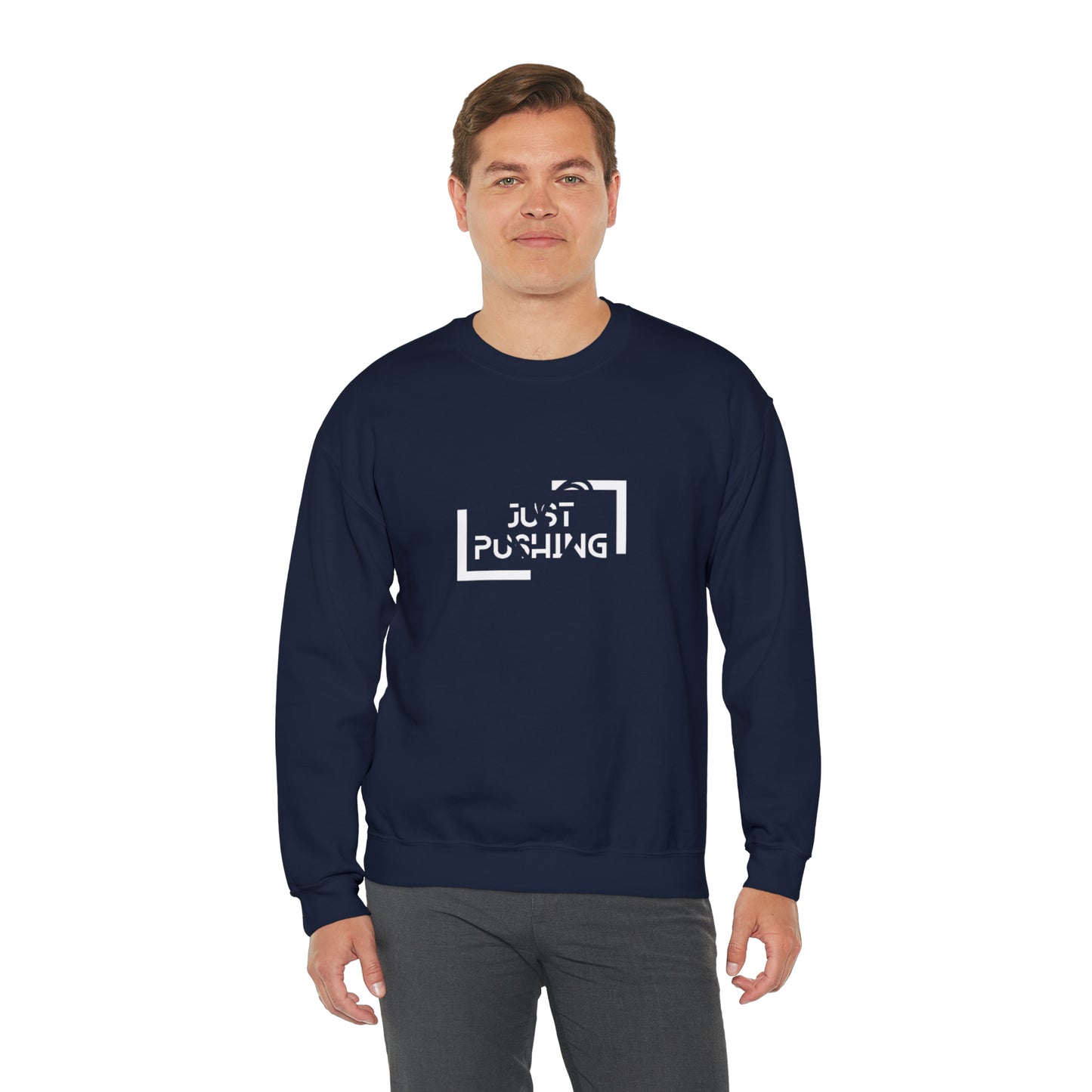 flexit Just Pushing Sweatshirt - Just Pushing Design - designed by flex-IT clothing - For You and Your loved ones