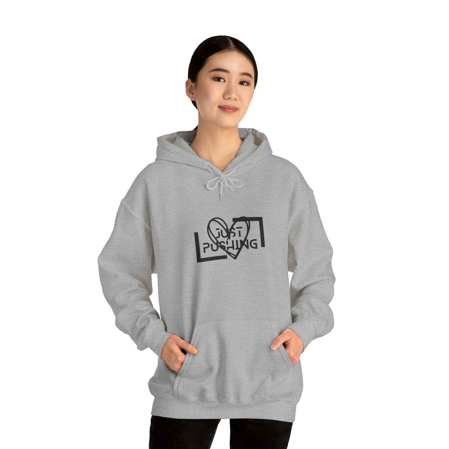 flexit Just Pushing Hoodie - Just Pushing Design - designed by flex-IT clothing - For You and Your loved ones