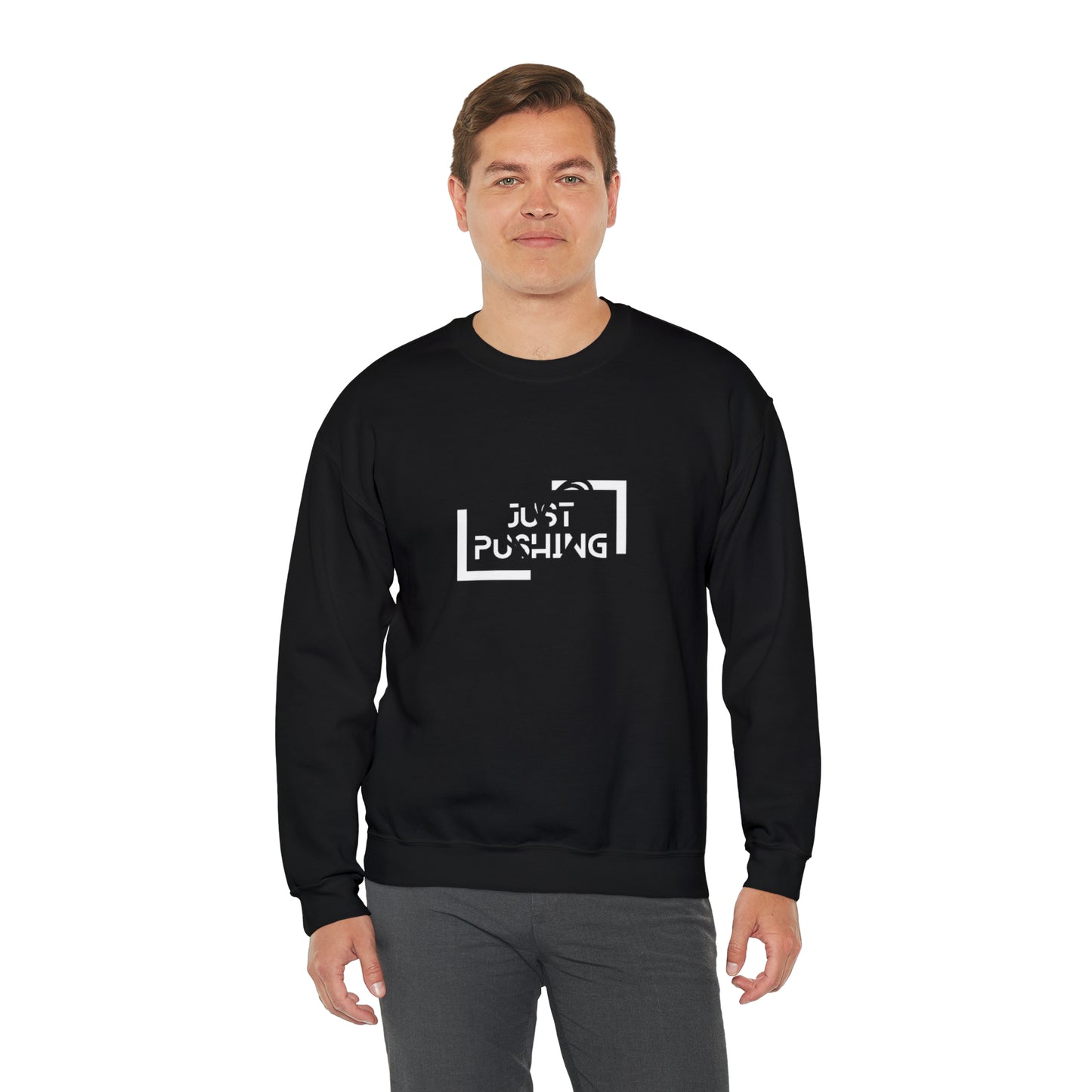 flexit Just Pushing Sweatshirt - Just Pushing Design - designed by flex-IT clothing - For You and Your loved ones