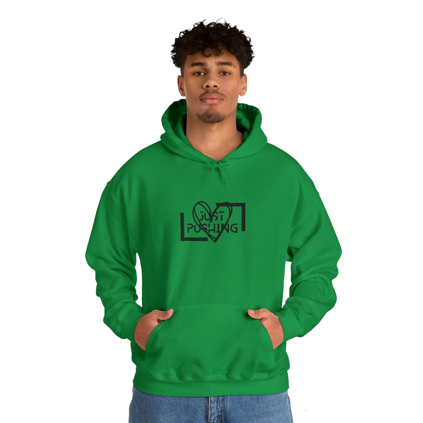 flexit Just Pushing Hoodie - Just Pushing Design - designed by flex-IT clothing - For You and Your loved ones