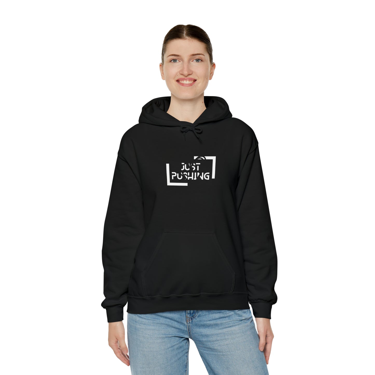 flexit Just Pushing Hoodie - Just Pushing Design - designed by flex-IT clothing - For You and Your loved ones