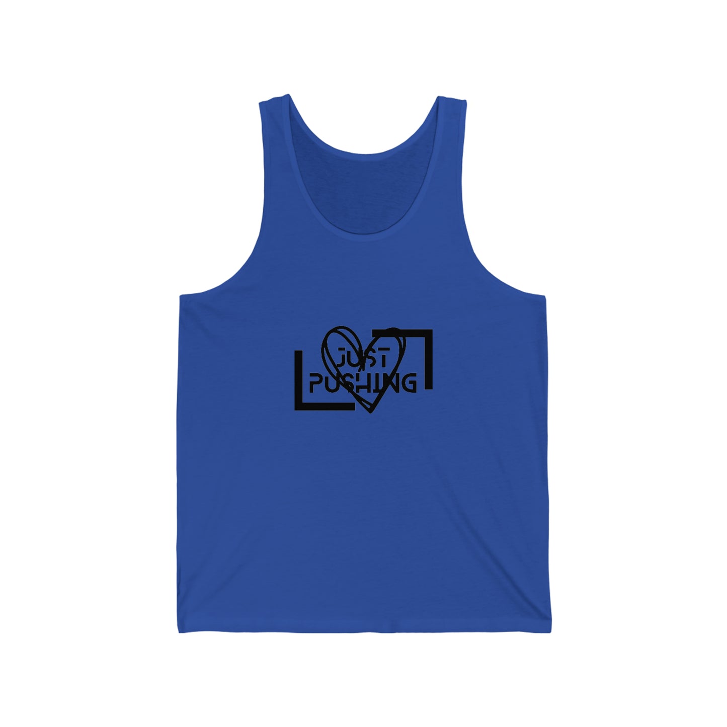 flexit Just Pushing Tank Top - Just Pushing Design - designed by flex-IT clothing - For You and Your loved ones