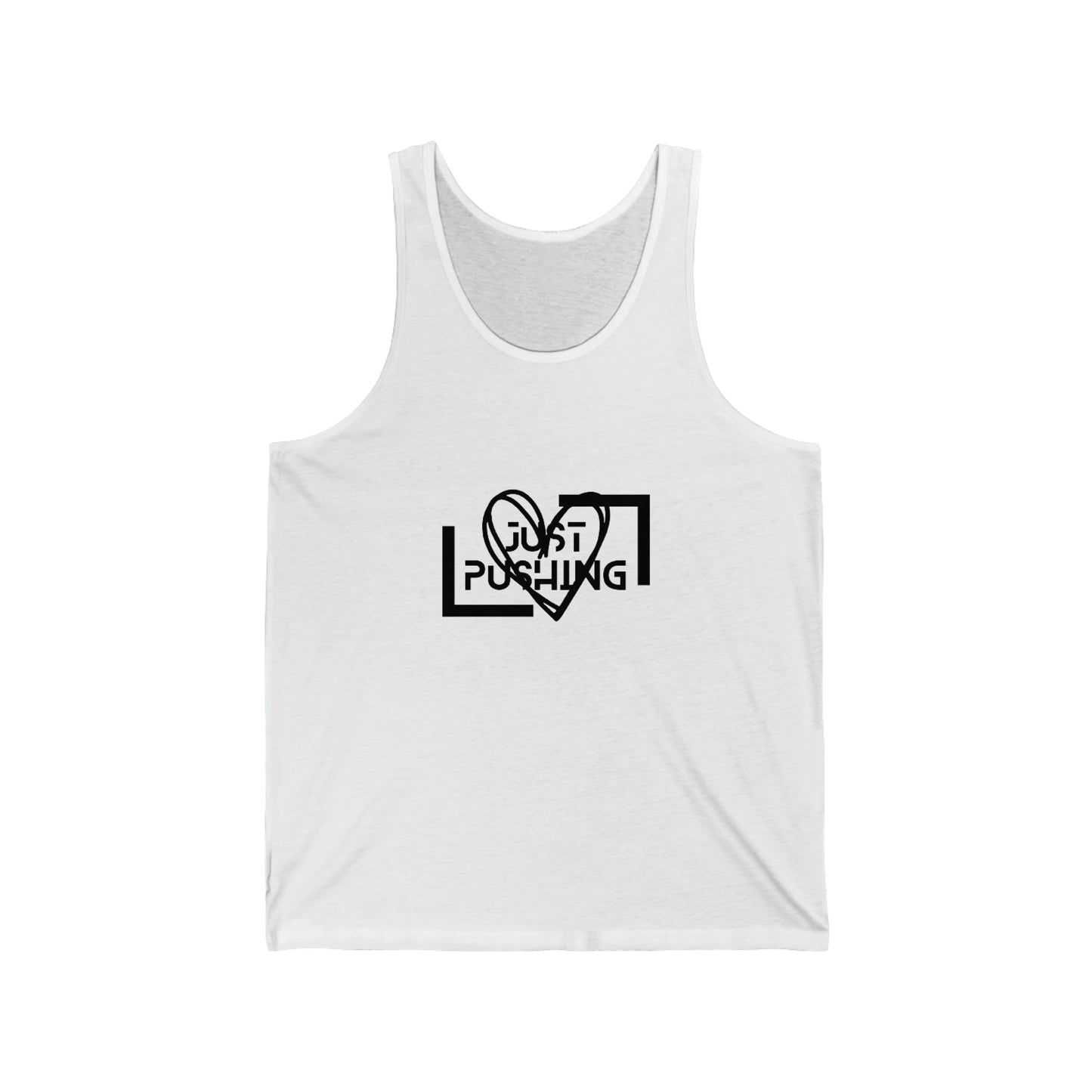 flexit Just Pushing Tank Top - Just Pushing Design - designed by flex-IT clothing - For You and Your loved ones